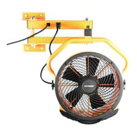 XPOWER FA-300K 14" Yellow Axial Cooling Fan Kit with 20" Wall Mount Arm - 2100 CFM, 115V