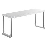 Avantco 178SS1246 12" x 46 3/4" Stainless Steel Single Deck Overshelf