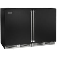 Perlick HC48RS-BG-STK 48" Black Two Glass Doors Undercounter Refrigerator