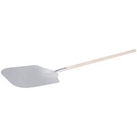 American Metalcraft 14 inch x 16 inch Aluminum Pizza Peel with 38 inch Wood Handle 5414