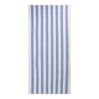 1888 Mills Fibertone Cabana 30" x 70" Blue Stripe Cotton / Polyester Pool Towel 15 lb. - 24/Case