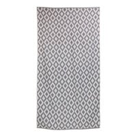 1888 Mills Fibertone Jacquard 30" x 60" Gray Diamond Cotton / Polyester Pool Towel 13 lb. - 48/Case