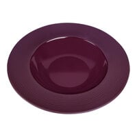 Elite Global Solutions Maya 15 oz. Purple Reactive Glaze Melamine Pasta / Soup Bowl - 6/Case