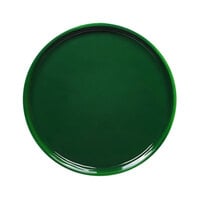 Elite Global Solutions Maya 9" Green Reactive Glaze Coupe Melamine Plate - 6/Case
