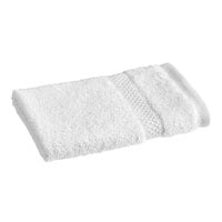 1888 Mills Magnificence 13" x 13" White 100% Pima Cotton Washcloth 1.8 lb. - 288/Case