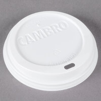 Cambro CLSSM8B5148 Disposable White Sip Through Lid fits Cambro MDSB5 5 oz. Insulated Bowl and Cambro MDSM8 8 oz. Insulated Mug for Shoreline Meal Delivery Systems - 1000/Case