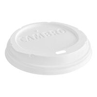 Cambro CLSSM8B5148 Disposable White Sip Through Lid fits Cambro MDSB5 5 oz. Insulated Bowl and Cambro MDSM8 8 oz. Insulated Mug for Shoreline Meal Delivery Systems - 1000/Case