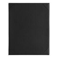 Acopa Prime 8 1/2" x 11" Black 1-View Vinyl Menu Board