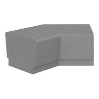 Wausau Tile Our Town 4' 45-Degree Square Concrete Bench - 48" x 24" x 18"