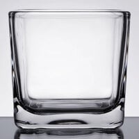 Libbey 5475 14 oz. Cube Votive Holder / Condiment Jar - 12/Case