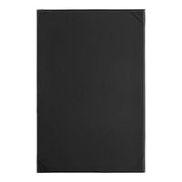 Acopa Prime 11" x 17" Black 1-Panel 2-View Vinyl Menu Board