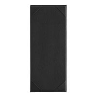 Acopa Prime 4 1/4" x 11" Black 1-Panel 2-View Vinyl Menu Board