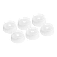 San Jamar 8573NL Nozzle Cap for 24 oz. EZ-KLEEN® Sauce Bottles - 6/Pack