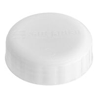 San Jamar 8573CL Solid Cap for 24 oz. EZ-KLEEN® Sauce Bottles - 6/Pack