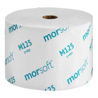 Morcon Morsoft 3 7/8" x 3 3/4" 1-Ply Standard 2,500 Sheet High-Capacity Toilet Paper Roll for Portable Restrooms - 24/Case