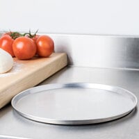 American Metalcraft A2011 11 inch x 1/2 inch Standard Weight Aluminum Tapered / Nesting Pizza Pan