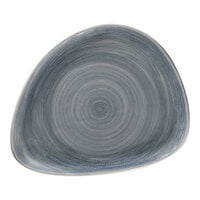 RAK Porcelain Rakstone Spot 9 1/2" x 7 11/16" Jade Porcelain Flat Organic Plate - 12/Case