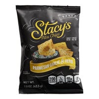 Stacy's Parmesan, Garlic, and Herb Pita Chips 1.5 oz. - 24/Case