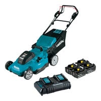Makita 36V (18V X2) LXT 21" Brushless Cordless Self-Propelled Lawn Mower Kit with (4) 5.0 Ah Lithium-Ion Batteries and Dual-Port Charger XML11CT1