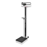 Cardinal Detecto 438 450 lb. Eye-Level Mechanical Beam Physicians Scale with Height Rod and Wheels