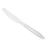 Choice Clear Heavy Weight Polystyrene Plastic Knife - 100/Pack