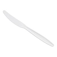 Choice White Heavy Weight Polystyrene Plastic Knife - 1,000/Case