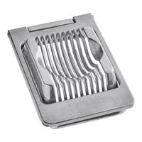 Choice Rectangular Aluminum Hinged Two-Way Egg Slicer with Stainless Steel Wires