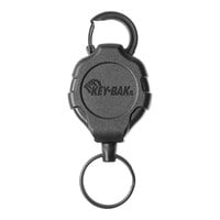 KEY-BAK Ratch-It Heavy-Duty Keychain with Carabiner, Split Ring, and 48" Dupont Kevlar® Retractable Cord 0KR2-3A12