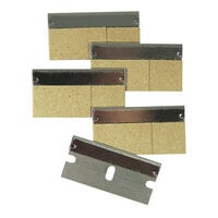 Unger SRB10 1 1/2" Stainless Steel Blades for SR040, SR500, and STMIN - 100/Pack