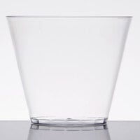 Fineline 409-CL Savvi Serve 9 oz. Squat Clear Hard Plastic Tumbler - 500/Case