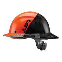 Lift Safety Dax Fifty50 Orange / Black Carbon Fiber Full Brim Hard Hat HDF50C-19OC