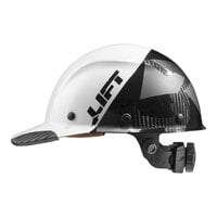 Lift Safety Dax Fifty50 White / Black Camo Carbon Fiber Cap Brim Hard Hat HDC50C-20CK