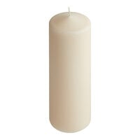 Hollowick 9" Ivory Wax Pillar Candle - 12/Case