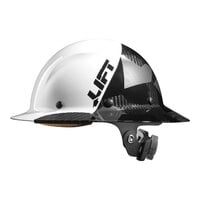Lift Safety Dax Fifty50 White / Black Camo Carbon Fiber Full Brim Hard Hat HDF50C-20CK