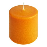 Hollowick 3" Cappuccino Wax Pillar Candle - 12/Case