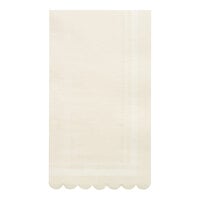 Sophistiplate Cream Scalloped Edge Paper Guest Towel - 240/Case
