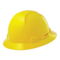 Lift Safety Briggs Yellow 4-Point Ratchet Suspension Full Brim Hard Hat HBFE-7L