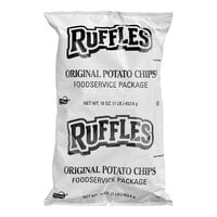 Ruffles Original Ridged Potato Chips 16 oz. - 8/Case