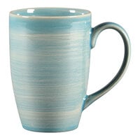 RAK Porcelain Rakstone Spot 10.15 oz. Sapphire Porcelain Mug with Handle - 6/Case