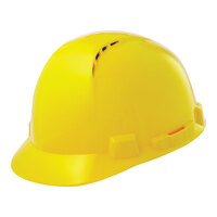 Lift Safety Briggs Yellow 4-Point Ratchet Suspension Vented Short Brim Hard Hat HBSC-7L