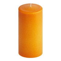 Hollowick 6" Cappuccino Wax Pillar Candle - 12/Case
