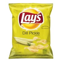 Lay's Dill Pickle Potato Chips 1.5 oz. - 64/Case