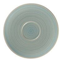 RAK Porcelain Rakstone Spot 6 11/16" Sapphire Porcelain Coffee Cup Saucer - 12/Case