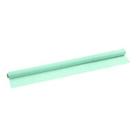 Choice 40" x 100' Mint Green Plastic Table Cover Roll - 4/Case