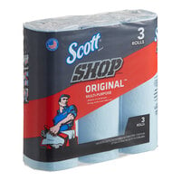 Scott® Shop Towel Roll 11" x 9 7/16" Blue Wiper 75143 - 1650/Case