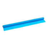 Choice 40" x 100' Blue Plastic Table Cover Roll - 4/Case