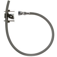 T&S B-0654 Stainless Steel Hose Bracket with 3' Rubber Hose and Inlet