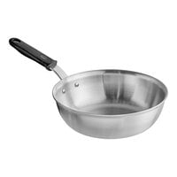 Vollrath Tribute 3 Qt. Tri-Ply Stainless Steel Saucier Pan with Black Silicone Handle 722130
