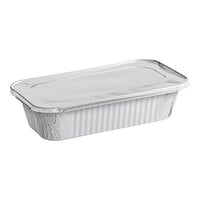 Choice 1/3 Size Foil Steam Table Pan Deep 3 5/16" Depth with Lid - 20/Pack