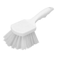 Carlisle Flo-Pac 3662000 8" White Floating Utility / Pot Scrub Brush